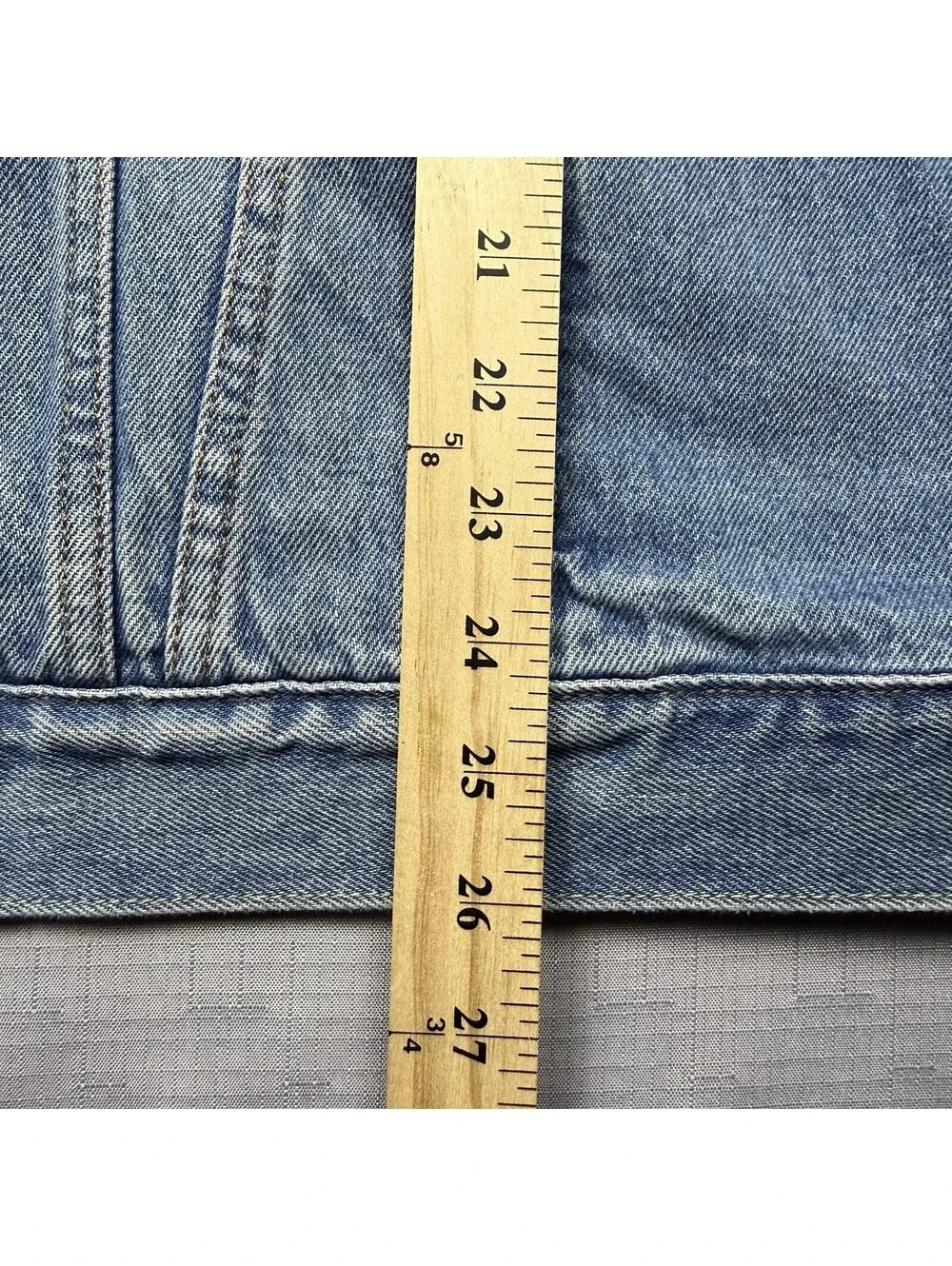 Levi’s Men’s XL Hybrid Denim Trucker Jacket Gray Hoodie Sweatshirt Sleeves